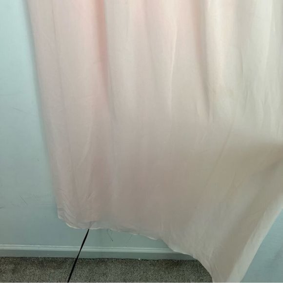 Samantha Paige Womens Formal Maxi Dress size 2 Pink A Line Chiffon Bridesmaid - Picture 4 of 10